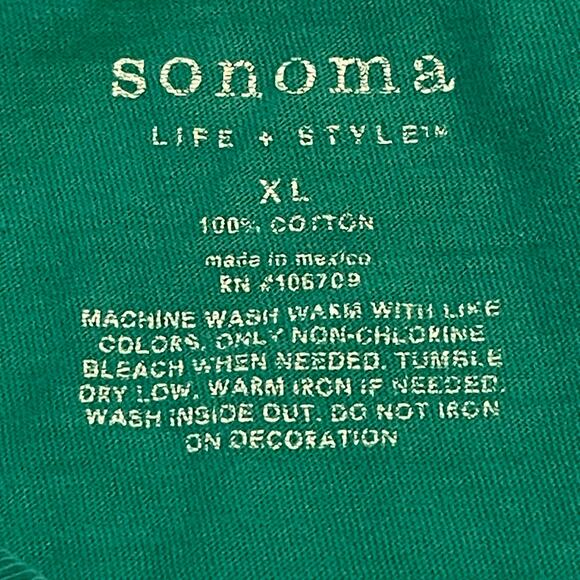 Sonoma St Patricks Day Flynns Inn Green Irish Y2K Graphic Tee Thrashed Grunge XL - Picture 4 of 7